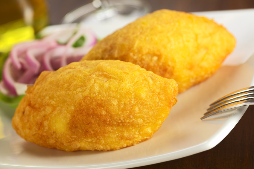 Peruvian Papa Rellena (Stuffed Potato)